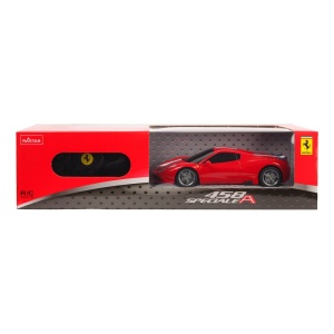 MASINA CU TELECOMANDA FERRARI 458 SPECIALE ROSU CU SCARA 1 LA 24 - Img 1