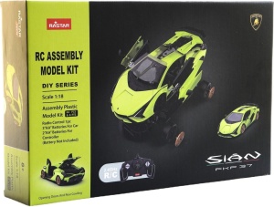 MASINUTA CONSTRUIBILA CU TELECOMANDA LAMBORGHINI SIAN FKP 37 SCARA 1 LA 18 - Img 1