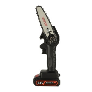 Mini ferastrau electric cu lant, baterie de 24V si valiza de transport - Img 11
