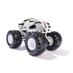MONSTER JAM MARVEL CAMION GIGANT AMAZING SPIDER MAN ROSU SCARA 1 LA 64 - Img 3