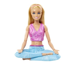 PAPUSA BARBIE MADE TO MOVE BLONDA CU TOP MOV - Img 2
