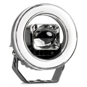 Proiector LED cu Angel Eye model AWL58, pozitie, semnalizare, faza lunga/scurta, pentru Off-Road, ATV, SSV, putere 45W, 8000lm, tensiune 9-36V, dimensiuni 114,5 x 114,5 x 52 mm - Img 1