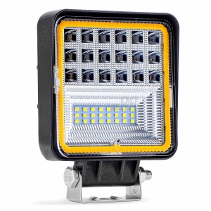 Proiector LED pentru Off-Road, ATV, SSV, cu functie de semnalizare, culoare 6500K, 3360 lm, tensiune 9 - 36V, dimensiuni 110 x 110 mm - Img 1