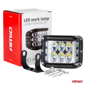Proiector LED pentru Off-Road, ATV, SSV, culoare 6500K, cu doua functii, tensiune 9 - 36V, dimensiune, 110 x 75 mm - Img 9
