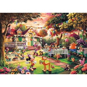 PUZZLE TREFL 1000 PREMIUM PLUS DISNEY MICKEY MOUSE PETRECERE ZI DE NASTERE - Img 2