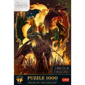 PUZZLE TREFL 1000 PREMIUM PLUS GAME OF THRONES CASA DRAGONULUI - Img 3
