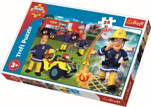 PUZZLE TREFL 24 MAXI BRAVUL POMPIER SAM - Img 1