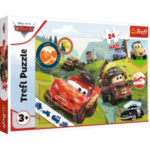 PUZZLE TREFL 24 MAXI CARS MASINUTELE FERICITE - Img 1