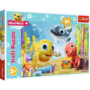 PUZZLE TREFL 24 MAXI PESTISORII FERICITI - Img 1