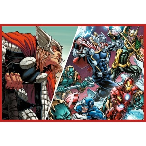 PUZZLE TREFL 2X200 MARVEL AVENGERS APARATORII LUMII - Img 2