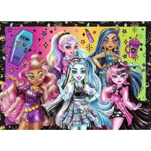 PUZZLE TREFL 4IN1 MONSTER HIGH O ZI ELECTRIZANTA - Img 2