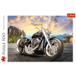 PUZZLE TREFL 500 MOTOCICLETA NEAGRA - Img 3