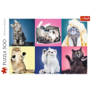 PUZZLE TREFL 500 PISICUTE - Img 3