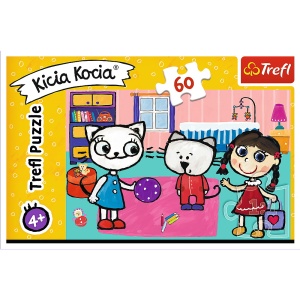 PUZZLE TREFL 60 KICIA KOCIA SI PRIETENII - Img 3