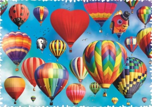 PUZZLE TREFL 600 CU PIESE CIUDATE - BALOANE COLORATE - Img 2
