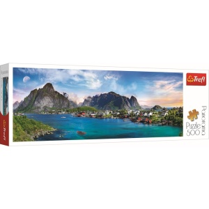 PUZZLE TREFL PANORAMA 500 ARHIPELAGUL NORVEGIAN LOFOTEN - Img 1