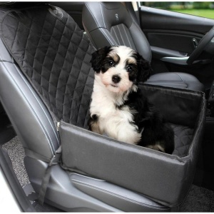 Scaun Auto pentru transport Caine sau Pisica, 50 x 45cm, culoare neagra - Img 1