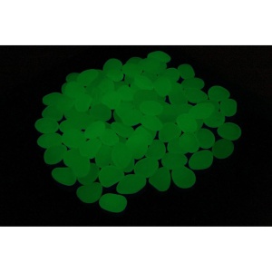Set 100 pietre decorative fluorescente, culoare Verde, AVX-AG653B - Img 3