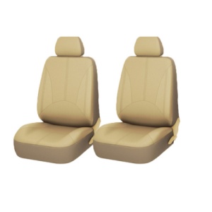Set 11 huse scaun auto Universale din piele ecologica Bej, AG338F - Img 3