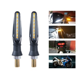 Set 2 lampi Semnalizare Moto SECVENTIALA, cu 2 functii, pozitie si semnalizare, 12V - Img 4