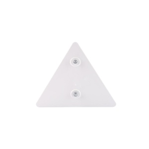 Set 2 triunghiuri de avertizare reflectorizante pentru remorci, culoare rosie, dimensiune 15 x 15 cm - Img 3