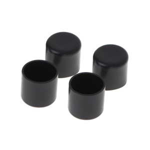 Set 4 buc. protectii anti-zgarieturi picioare scaun, diametru 19mm, culoare neagra - Img 4