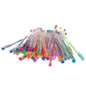 Set 50 piese, Pixuri cu gel multicolor cu sclipici (glitter) - Img 4
