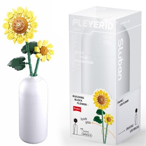 Set de Constructie Flowers, 251 piese, Floarea Soarelui - Sluban - Img 1