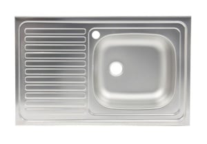 Set Masca Chiuveta Cires 80 cm X 50 cm X 80 cm, Chiuveta inox cuva dreapta, Baterie inox SUS si Sifon scurgere - Img 6