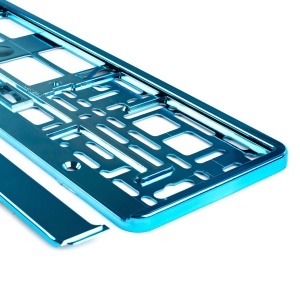 Suport numar inmatriculare din plastic, calitate Premium, culoare TURQUOISE - Img 1