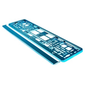 Suport numar inmatriculare din plastic, calitate Premium, culoare TURQUOISE - Img 3