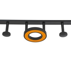 Suport Prosop si Accesorii Baie Negru Portocaliu GJ619 - Img 2