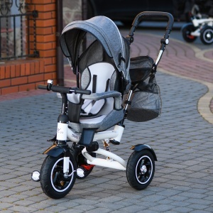 Tricicleta si Carucior pentru copii Premium TRIKE FIX V3 culoare Gri - Img 13