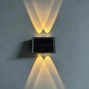 Aplica LED Exterior Solaris, 4 Surse de lumina, Lumina Calda, Negru - Img 1