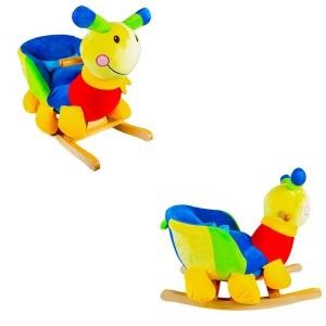 Balansoar pentru bebelusi, Melc, lemn + plus, 60x34x45 cm - Img 2