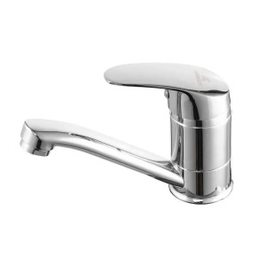 Baterie Lavoar, Pipa Pivotanta, Lungime 18CM, Cartus Ceramic, Crom, Racord Inclus - Img 2