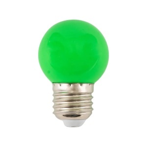 Bec LED, E27, 2W, Verde - Img 1