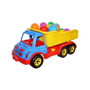 Camion plastic 60 cm + mingiute - ROBENTOYS - Img 1