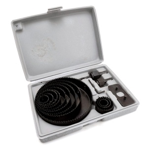 Carote pentru gips-carton, rigips, lemn, set 12 buc, 19-127 mm, Richmann - Img 1