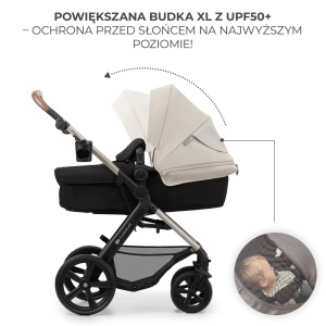 CARUCIOR 3 IN 1 KINDERKRAFT MOOV 2, MOONLIGHT GREY - Img 3