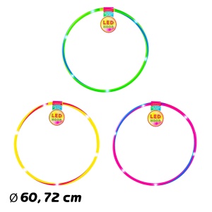 Cerc Hula Hoop, cu led, 60-72 cm, 36 buc/set - Img 1