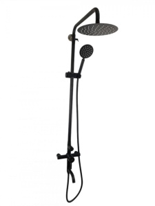 Coloana de dus Mixxus SUS-009-J NEGRU, 120 cm baterie si para, monocomanda, furtun flexibil - Img 1