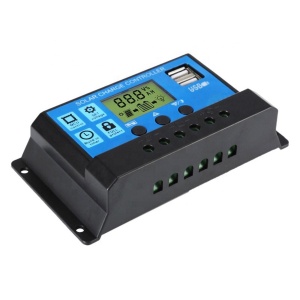 Controler/Regulator de incarcare panou solar, 12 - 24V, 30A, mini dual USB - Img 3