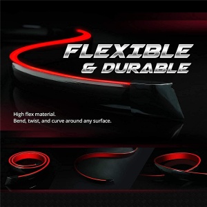 Eleron auto cu lampa stop frana suplimentara pentru autoturisme, 12V, 120cm, Negru - Img 10