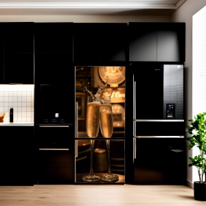 Folie imprimata color pentru decor Frigider, dimensiune 200 x 90cm, model: AVX-FR33 - Img 1