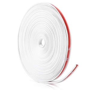 Inele de protectie si decor jante, adezive, din plastic flexibil - ALB - Img 1