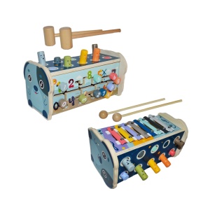 Jucarie 2 in 1, din lemn - Img 1