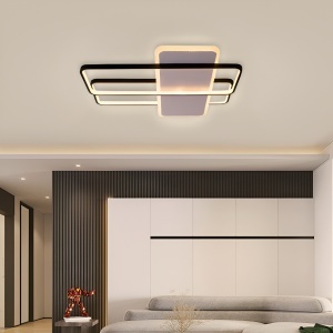 Lustra LED cu telecomanda ARIANNA 75W, 3 Elemente, lumina Rece/Calda/Neutra, Dimabila, Negru - Img 1