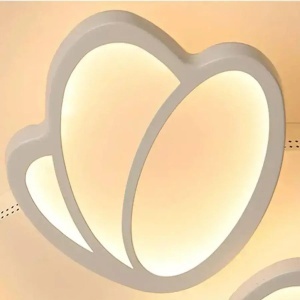 Lustra LED cu telecomanda TULIP 47W, 3 Petale, lumina Rece/Calda/Neutra, Dimabila, Alb - Img 3