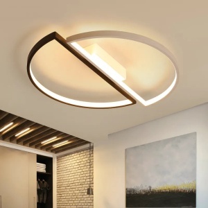 Lustra LED cu telecomanda VECTOR ARCUS 20W, 2 Elemente, lumina Rece/Calda/Neutra, Dimabila, Alb Negru - Img 2